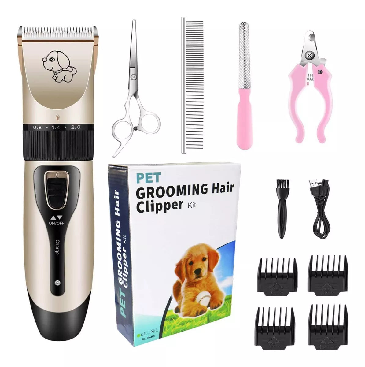 Kit de peluquería y aseo para mascotas