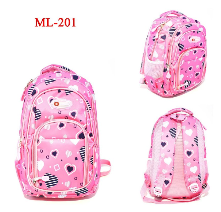 Morral escolar Niña  + 20 REFERENCIAS