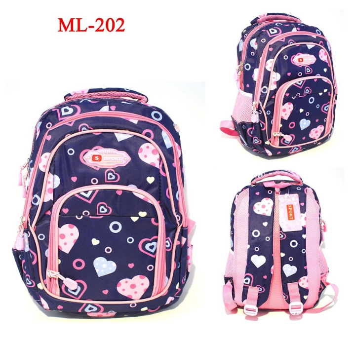 Morral escolar Niña  + 20 REFERENCIAS