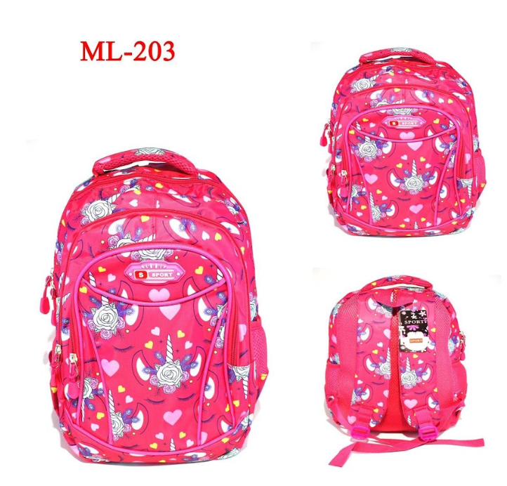 Morral escolar Niña  + 20 REFERENCIAS