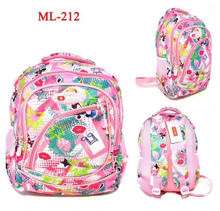 Morral escolar Niña  + 20 REFERENCIAS
