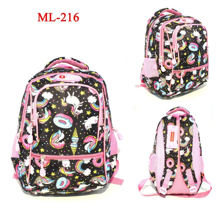 Morral escolar Niña  + 20 REFERENCIAS