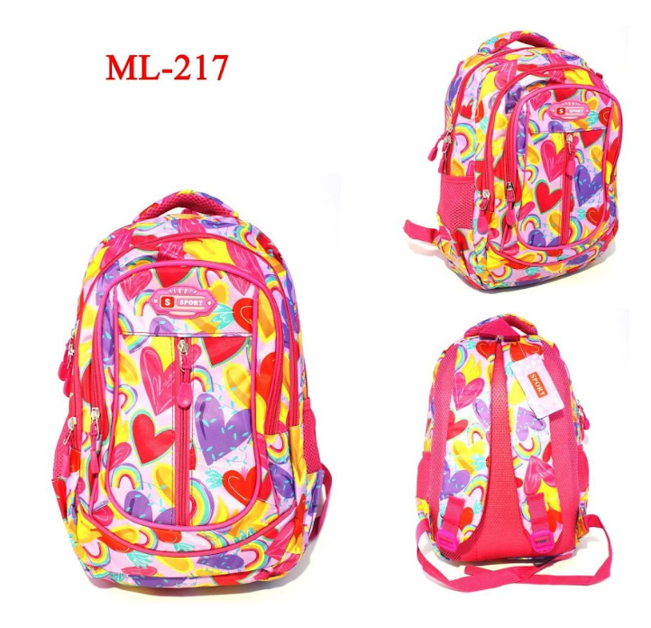 Morral escolar Niña  + 20 REFERENCIAS