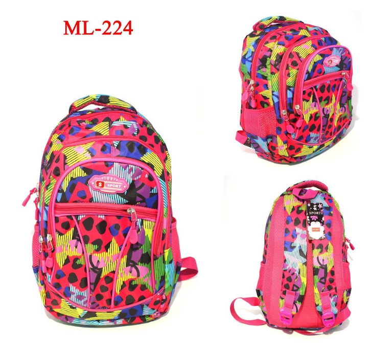 Morral escolar Niña  + 20 REFERENCIAS