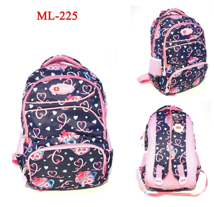 Morral escolar Niña  + 20 REFERENCIAS