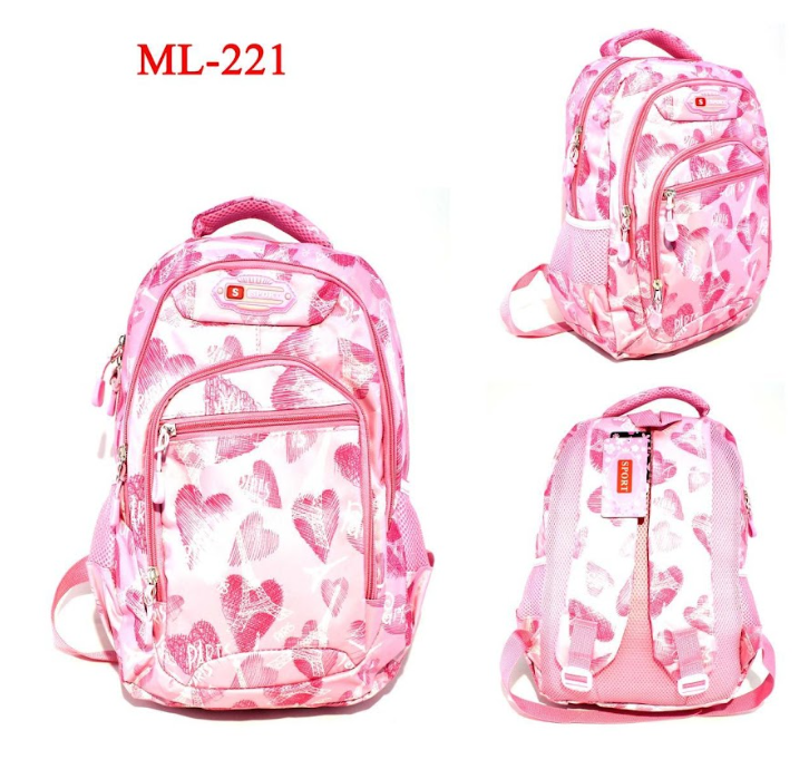Morral escolar Niña  + 20 REFERENCIAS