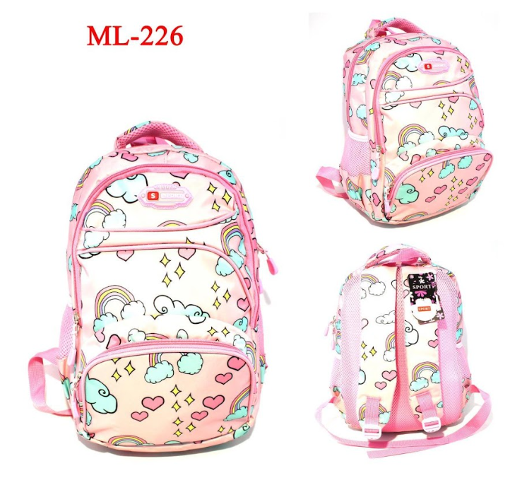 Morral escolar Niña  + 20 REFERENCIAS