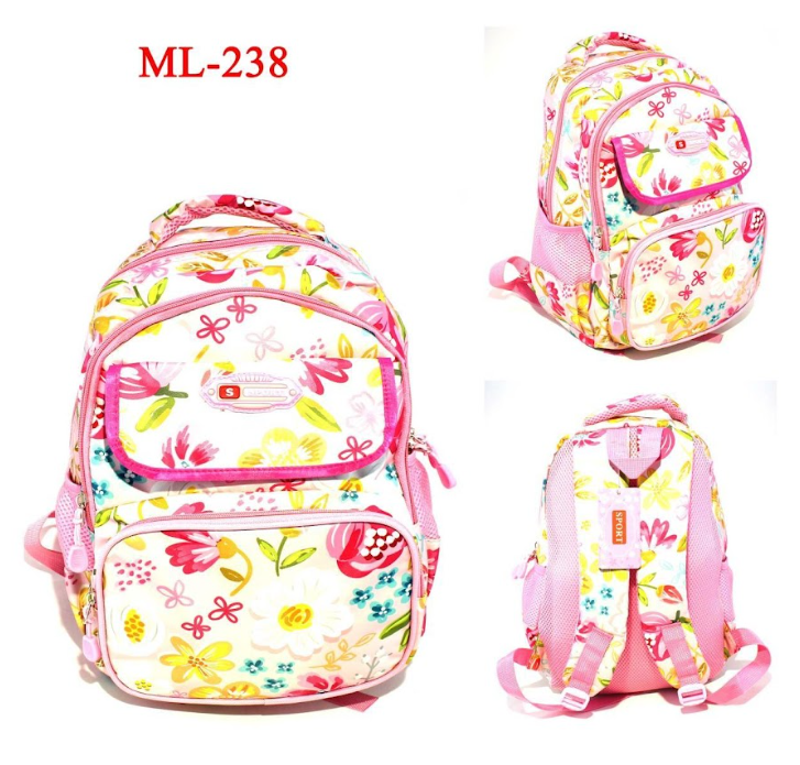 Morral escolar Niña  + 20 REFERENCIAS