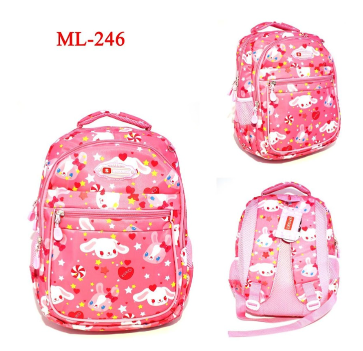 Morral escolar Niña  + 20 REFERENCIAS