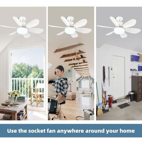 Bombillo Ventilador con control  Aspas B